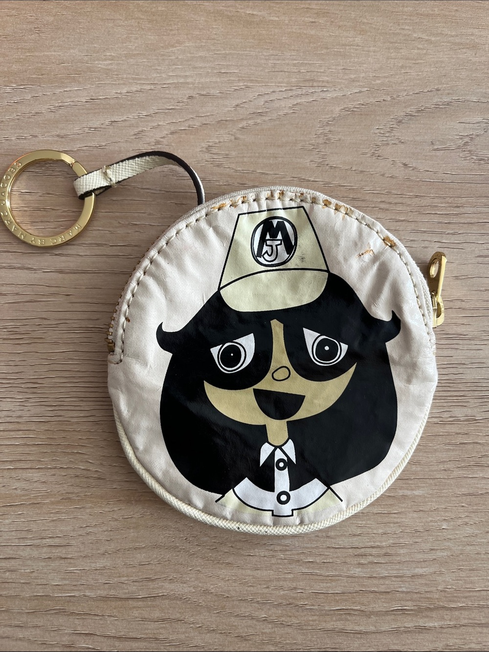 2008 Vintage Miss Marc Jacobs Leather Key Holder Coin Purse